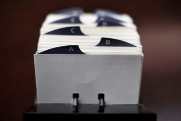 Index Cards for Business School Home Organization