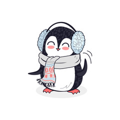 Animal Pinguin Design Flat