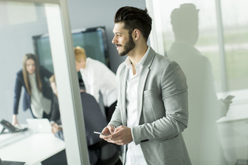 Fototapeta premium Businessman with a phone