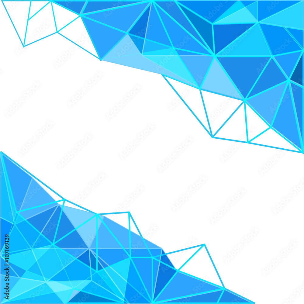 Poster Abstract background of different figures. Template for a text