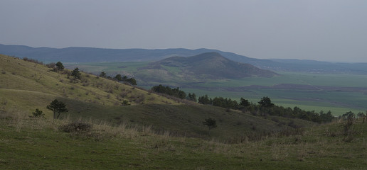 View on hilly terrain