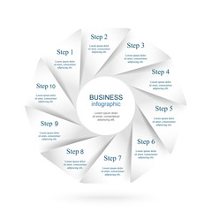Vector infographic template