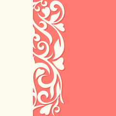 Abstract border. Vintage background. Ornamental dividers.. Flora