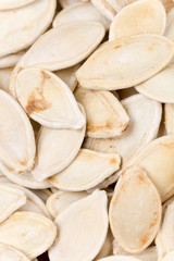 Pumpkin seeds macro image background