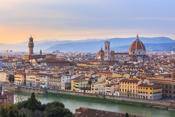 Obraz premium Sunset at Florence, Toscana, Italy