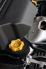 engine oil cap in car hood