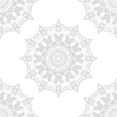 Oriental vector classic light ornament. Seamless abstract background with repeating elements