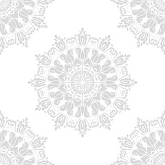 Oriental vector classic light ornament. Seamless abstract background with repeating elements