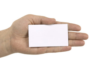 Obraz premium hand with empty card