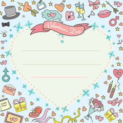 Greeting Card, Valentine's Day.