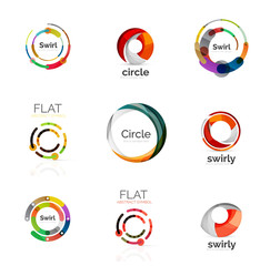 Set of various circle logos