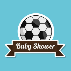 Obraz premium baby shower with toy design, vector illustration