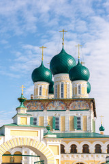 Fototapeta na wymiar Resurrection Cathedral in Tutaev, Russia. Golden Ring Travel
