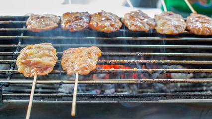 Grilled barbecue pork