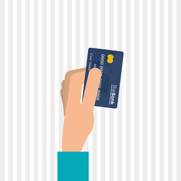 Payment with credit card  design, vector illustration