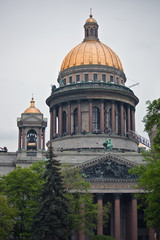 Fototapeta na wymiar Biggest Orthodox Cathedral in St. Petersburg - St. Isaac