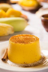 Corn Curau - typical food of green corn - tasty and cheap - typi