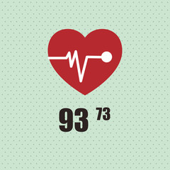 Cardio icon design, vector illustration