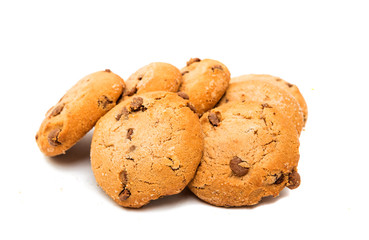 cookies with chocolate isolated
