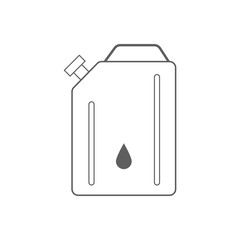 Canister of gasoline. Vector illustration .