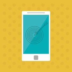 smartphone and Digital marketing design, vector illustration
