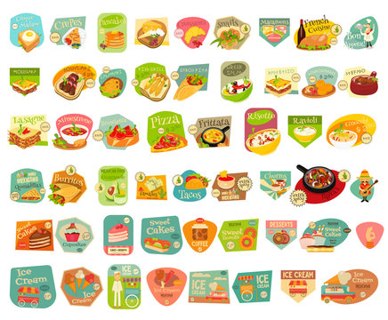 Food Stickers Set