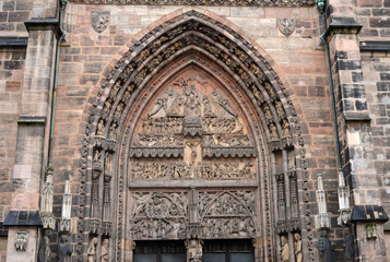 Fototapeta premium Hauptportal Frauenkirche Nürnberg
