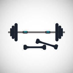 Gym and weights icon design , vector illustration