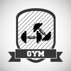 Gym and weights icon design , vector illustration