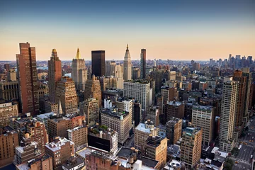 Poster Evening view of New York City © sklostergaard