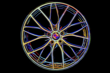 BMW aluminum tire rim