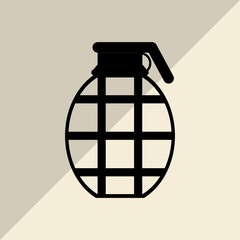 Military grenade design , vector illustration