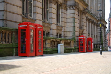 Red Phone Boxes a la Birmingham