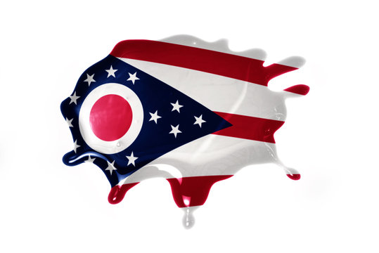 blot with ohio state flag
