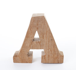 Natural wood craft letter toy