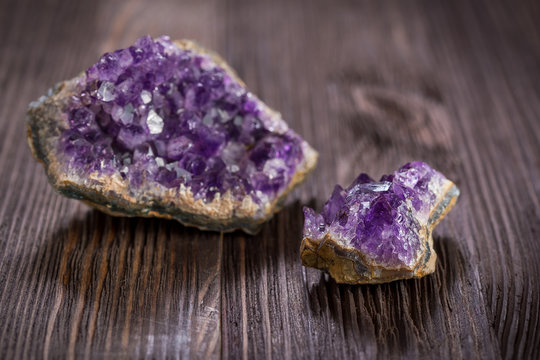 Beautiful amethyst druse close-up