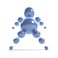 3D abstract Ballman character