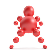 3D abstract Ballman character