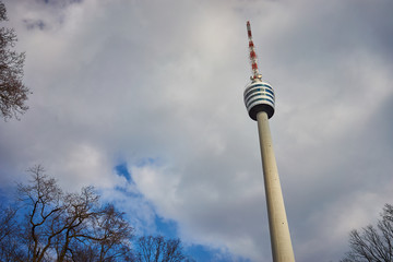 First TV Tower in the World in Stuttgart / Landmark of Stuttgart in south germany 