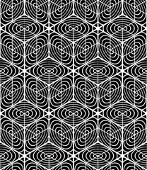 Regular contrast endless pattern with intertwine three-dimensional