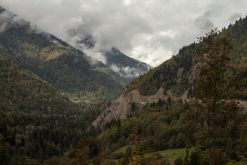 Fototapeta na wymiar Mountain view in Georgia