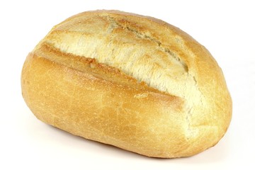 Brötchen isoliert auf weißem Hintergrund