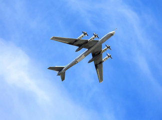 Fototapeta na wymiar Russian bomber Tu-95 “Bear”