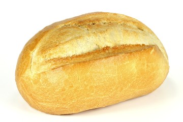 Brötchen isoliert auf weißem Hintergrund