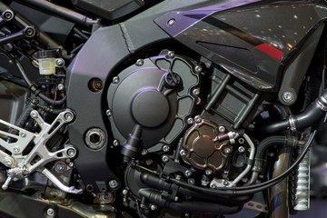 engine of luxury motorcycle