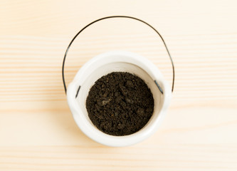 ポットに入った土