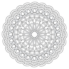 mandala with hand drawn elements