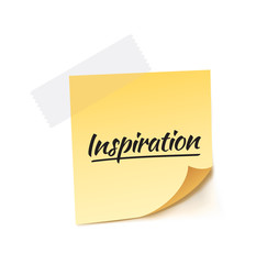 Inspiration Stick Note Vector Illustration