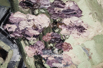 Abstract art  background. Oil painting on canvas. Colour texture