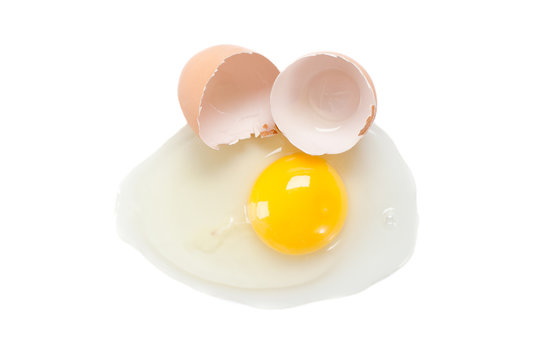 image of broken egg.